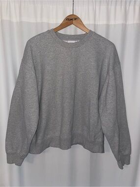 Aritzia sweatfleece cozy fleece gray crewneck sweatshirt women’s XL perfect fit